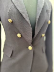 Navy Blazer with Gold Buttons