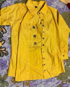 Mustard Yellow Light Shirt For Women