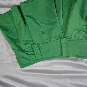 Micro Mini Satin Skorts