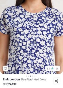 Zinc London Floral Print Dress