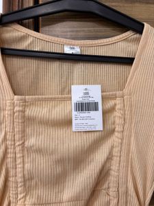 Ribbed Bodycon Dress with Adjustable Ruching