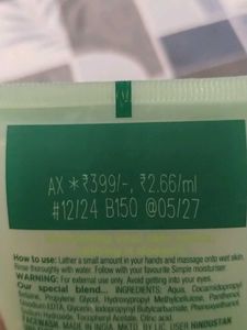 Simple Refreshing Facial Wash - Kind to Skin