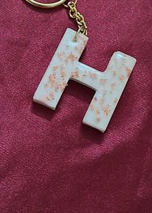 Resin H Keychain