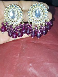 Elegant Kundan Earrings
