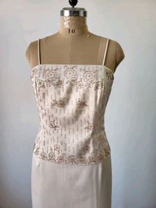 Vintage Beaded Evening Gown