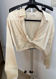 H&M Beige Crop Top