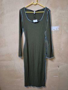 Textured Ribbed Bodycon Dress