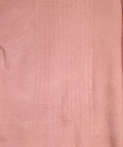 Ribbed Baby Pink Woollen Top