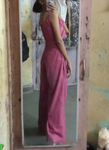 Pink Ruffle Jumpsuit