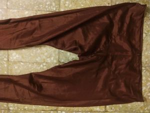 Brown color wrinkles pant