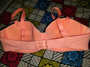 Peach Strapless Bra