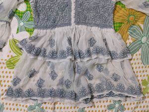 Chikankari Short Kurti