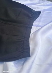 Wide Leg Black Pants - 26