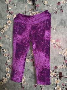 Purple Active Wear Gym Leggings
