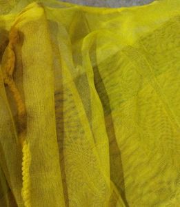 A Braco Net Gown It Comes With Yellow Duppatta