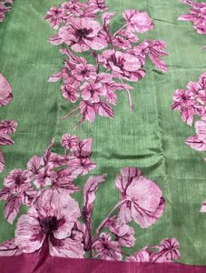 New Floral Saree Without Blouse
