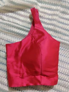Megentha Pink Colour Sleeveless Blouse