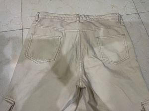 Beige Cargo Pants.
