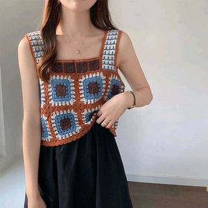Crochet Patchwork Tank Top