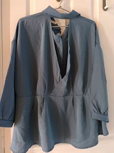Designer Bluish-Grey Top