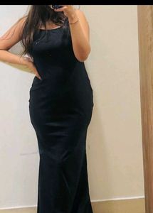 Sleek Black Maxi Dress