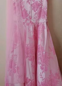 Pink Floral Ethnic Gown