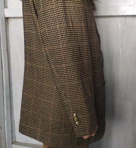 Unisex Check Pattern Blazer