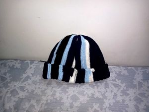 Striped Handmade Crochet Beanie