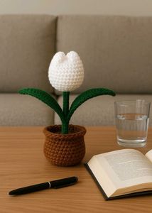 Crochet Tulip Plant