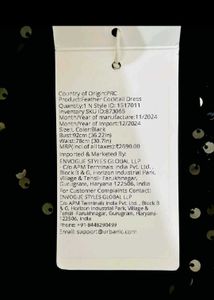 savana Sparkling Black Party Dress