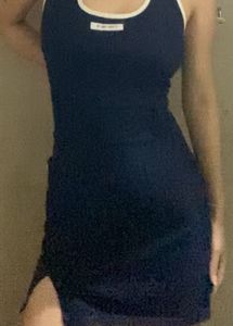 Navy Blue Mini Bodycone Dress