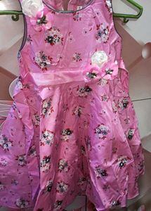 Floral Print Frock For Girls