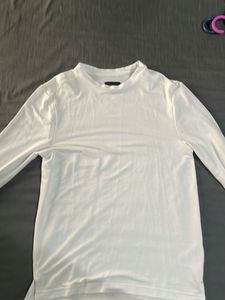 White Long Sleeve T-Shirt compression