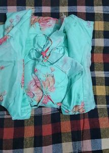 Floral Print Kurti Set