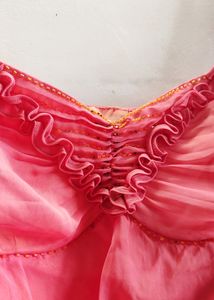 UNUSED Orange beaded Party-wear Top