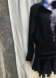 CUTE BLACK LONG TOP
