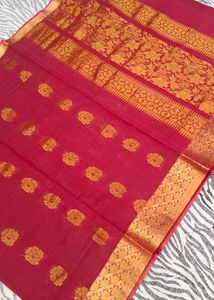 red colour pattu saree