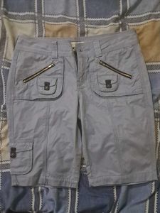 Cargo Shorts with Zipper Pockets