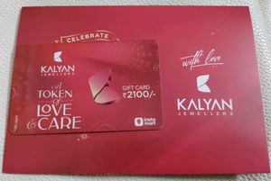 Jewellery Gift Card worth 2100rupees