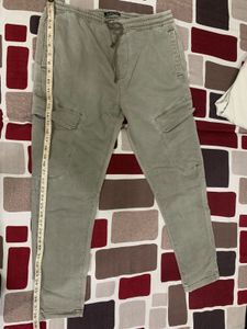 Beige Cargo Pants