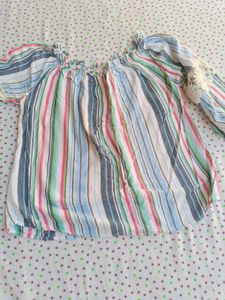Striped Off-Shoulder Top