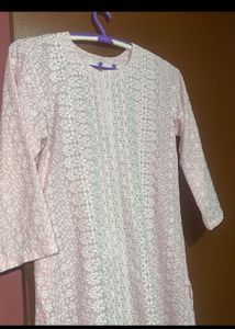 Pink Embroidery Kurti