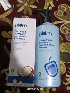 Plum Hair Serum & Shampoo With Extra Freebi 🫰🩷