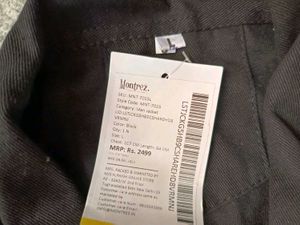 Montrez Stylish Black Denim Jacket, L Size