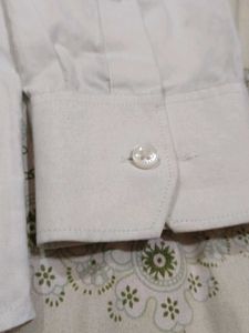 Men&#39;s White Long Sleeve Cotton Formal Shirt