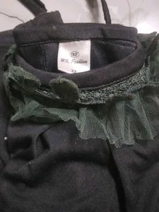 Black Bell Sleeve Top
