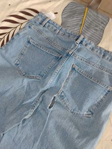 Wide Leg Denim Jeans