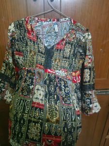 Printed Tunic Top