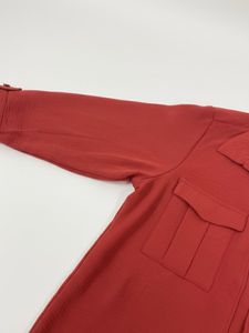 Red Overcoat &amp; White Sleeveless top