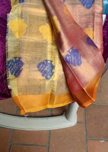 Orange &amp; Blue Saree